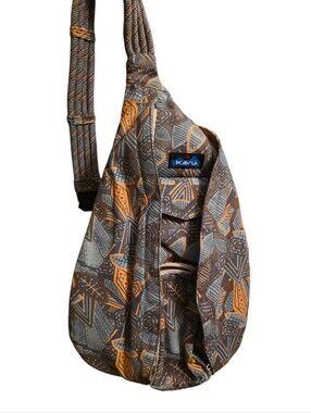 KAVU Rope Sling Canvas Bag Crossbody Retired Everglade Tile 21"